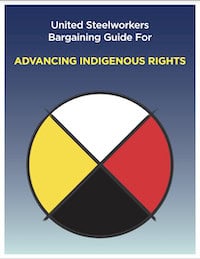 Bargaining Guide for Advancing Indigenous Rights guide cover page.