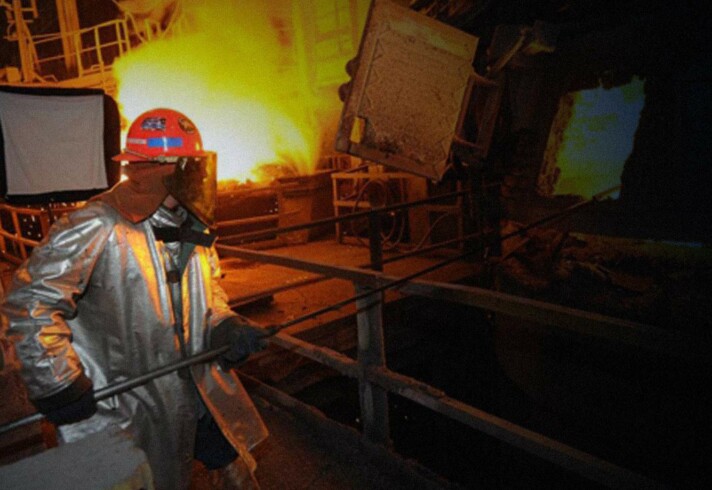 USW steel worker in safety gear