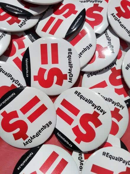 Equal Pay Day Buttons