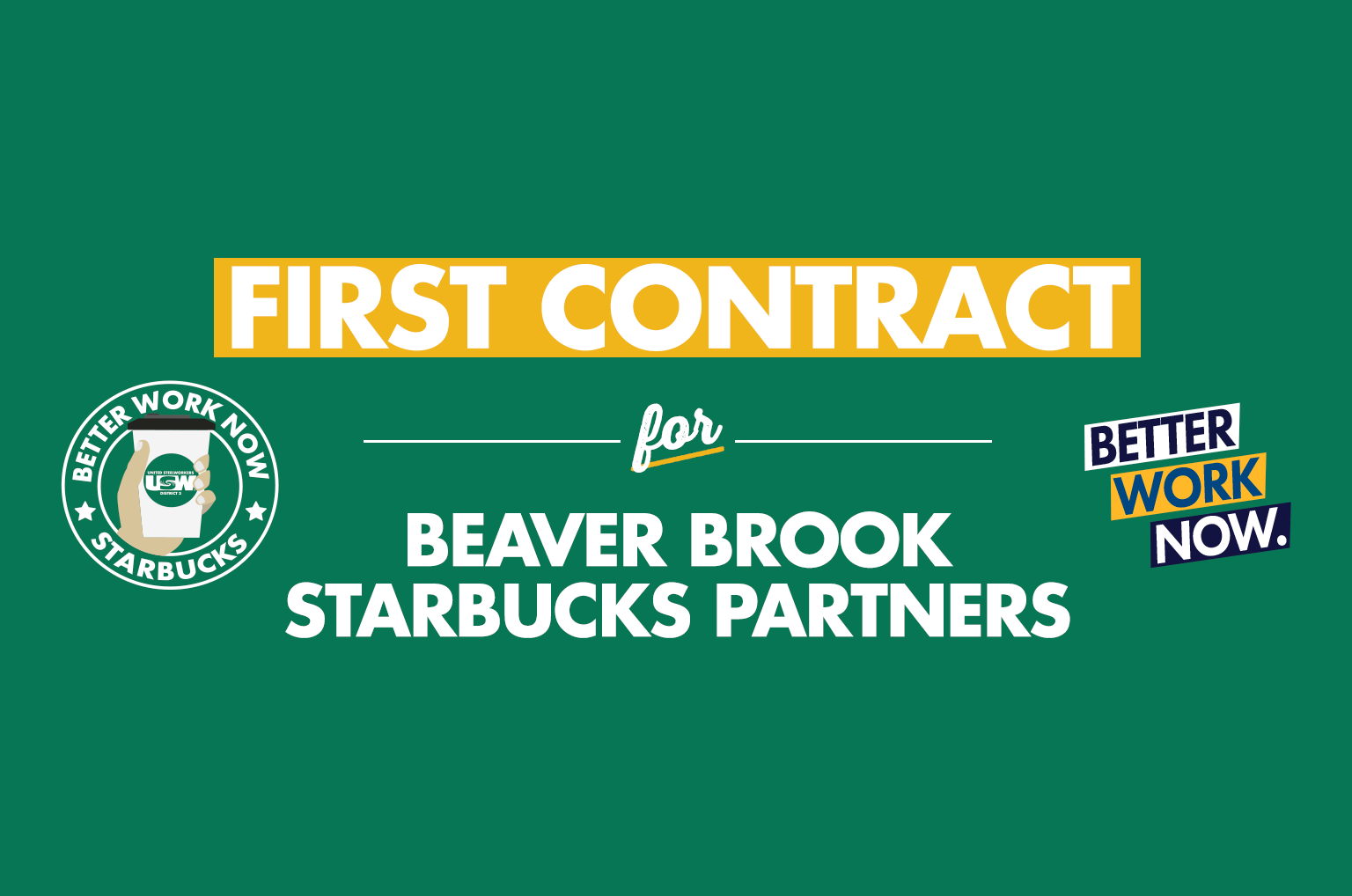 First Contract for Beaver Brook Starbucks partners