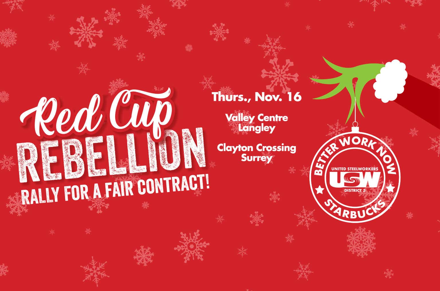 Red Cup Rebellion Rally for a Fair Contract