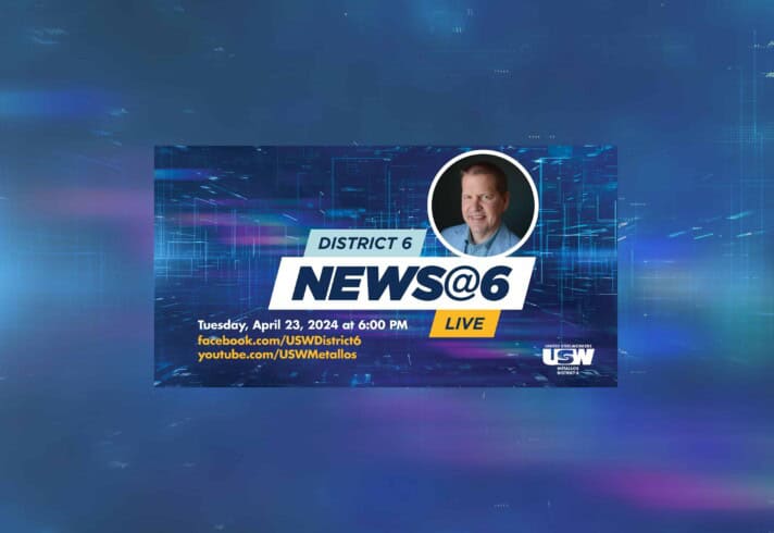 District 6 News@6 Live. Tuesday, April 23, 2024 at 6:00 PM facebook.com/uswdistrict6 youtube.com/uswmetallos