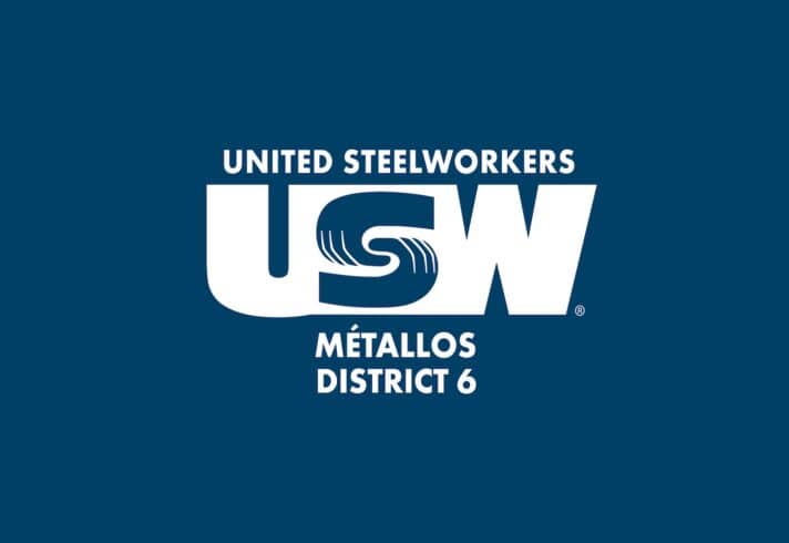 United Steelworkers USW District 6 Métallos logo