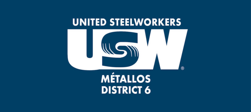 United Steelworkers USW District 6 Métallos logo