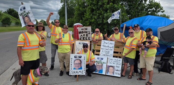 Featured image for Salit Steel workers reject concession-laden contract offer, strike continues