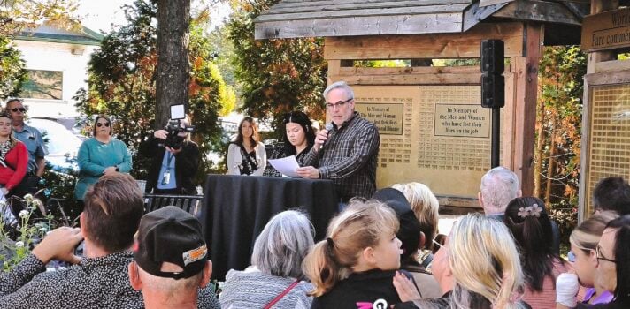 Featured image for Ceremony at Leo Gerard Memorial Park honours workers killed on the job